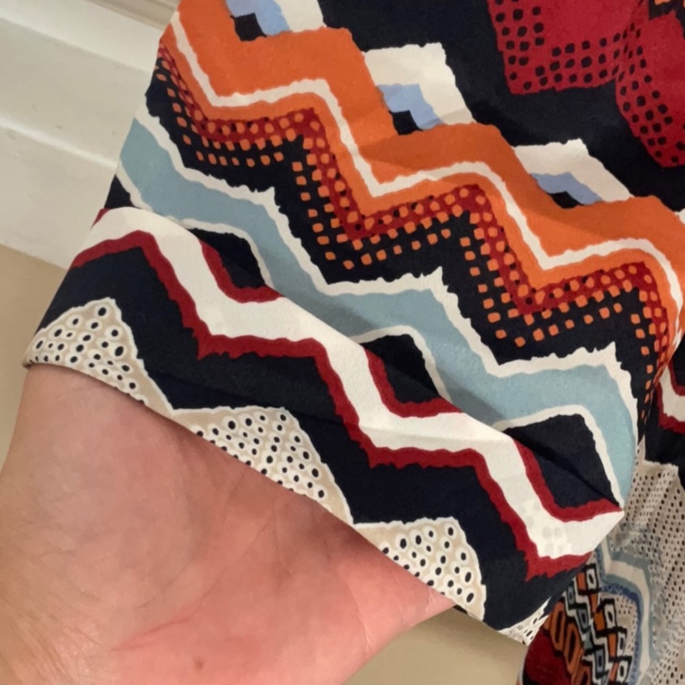 Multicolor Chevron Pattern Dress - Picture 6 of 13